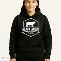 Cow Farmer Black Angus Cattle Hoodie thumb 5