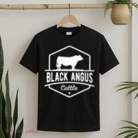 Cow Farmer Black Angus Cattle T-Shirt thumb 2