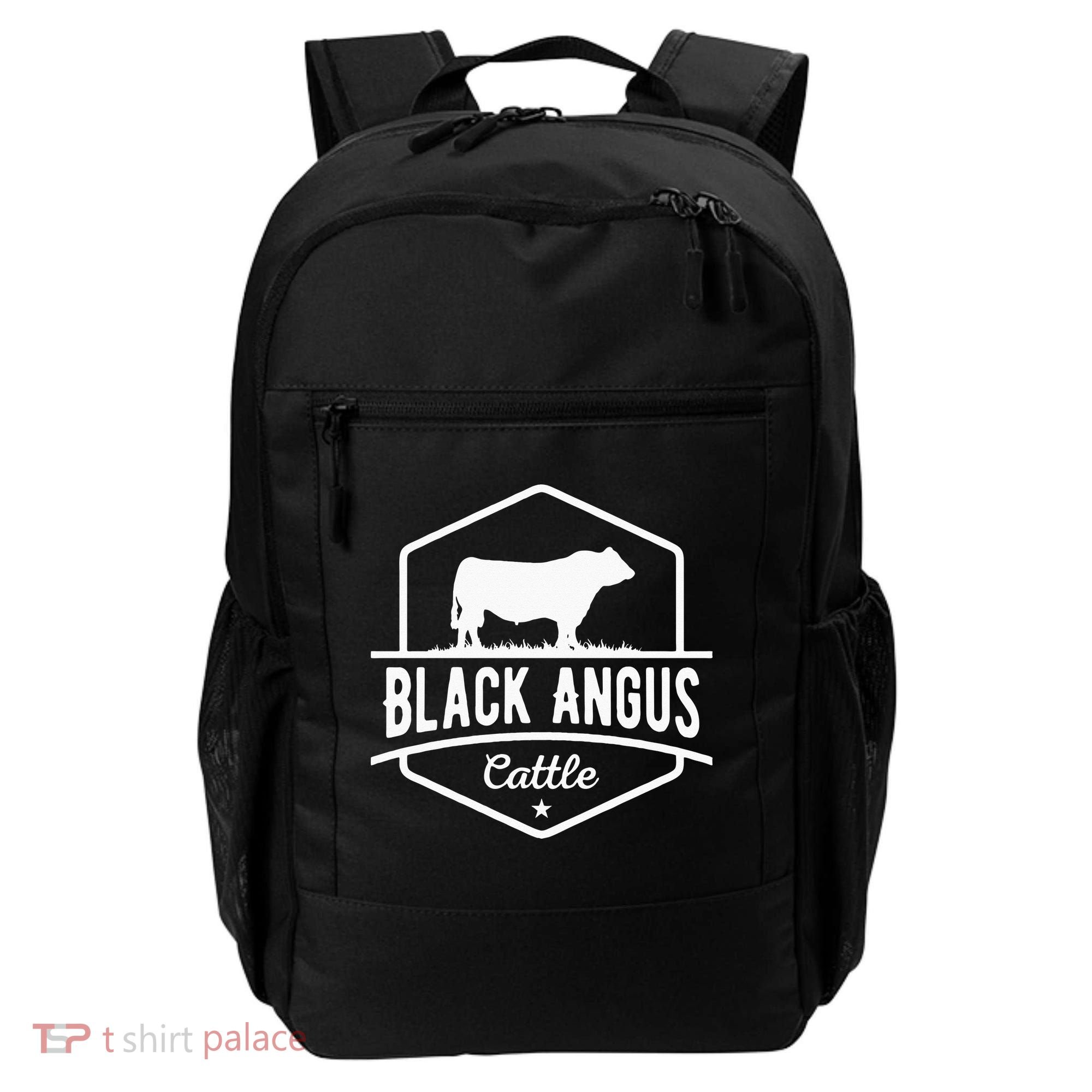 Cow Farmer Black Angus Cattle Backpack