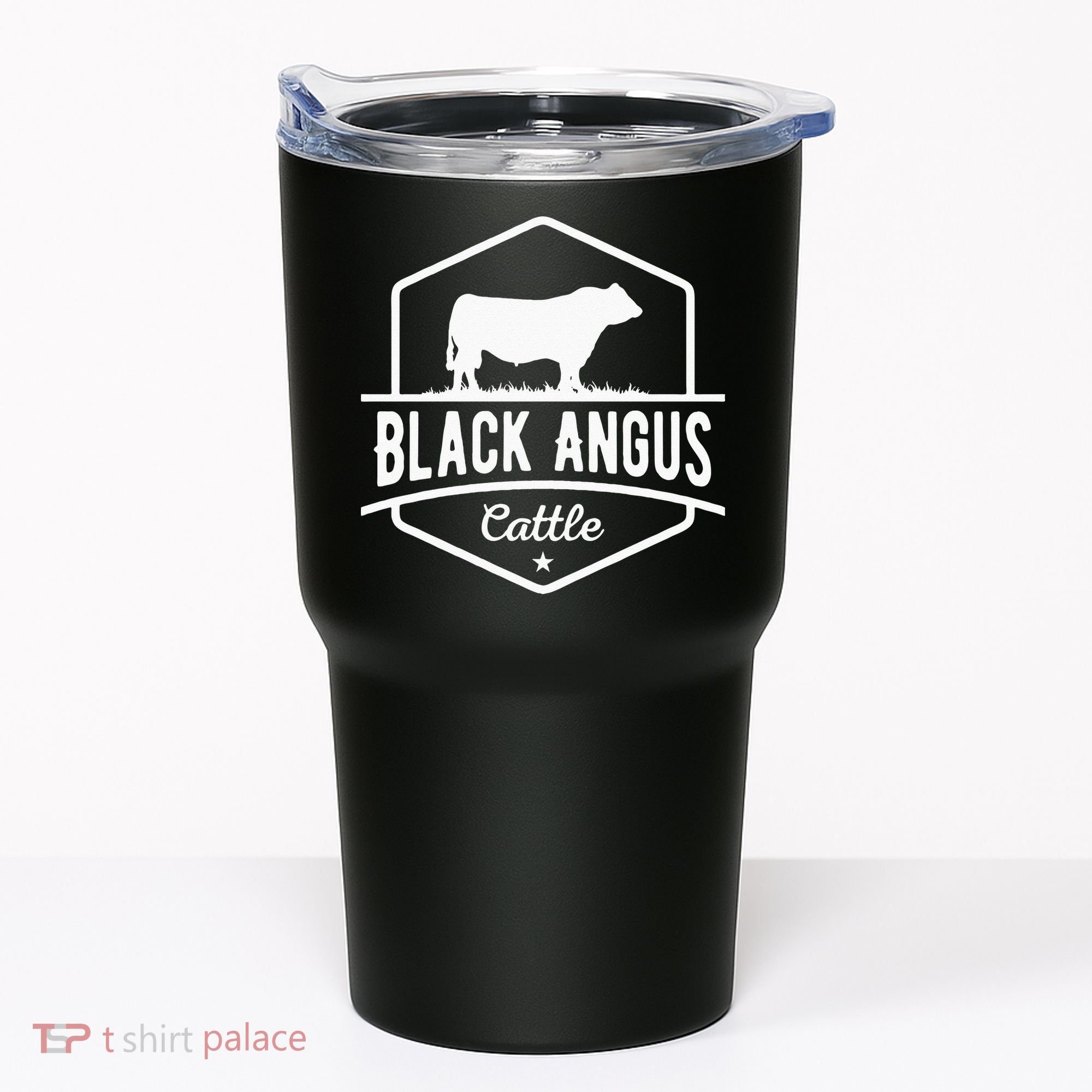 Cow Farmer Black Angus Cattle Tumbler