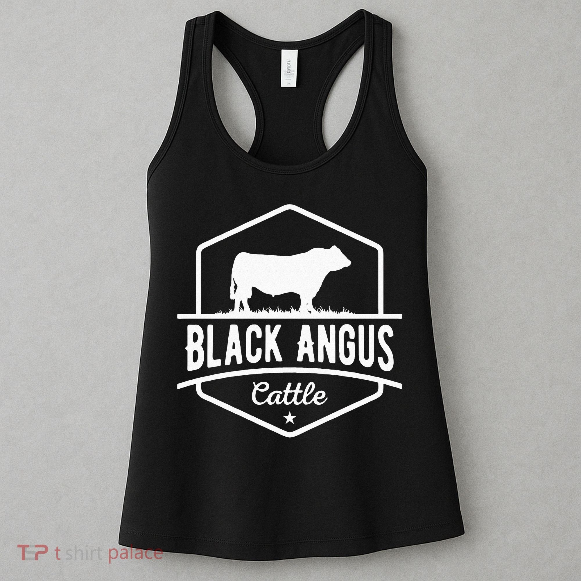 Cow Farmer Black Angus Cattle Women's Tank Top