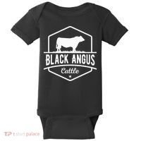 Cow Farmer Black Angus Cattle Baby Bodysuit thumb 0