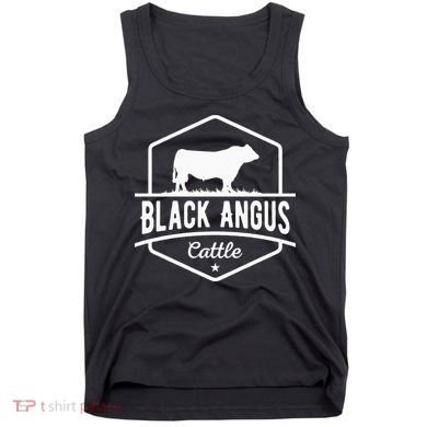Cow Farmer Black Angus Cattle Tank Top