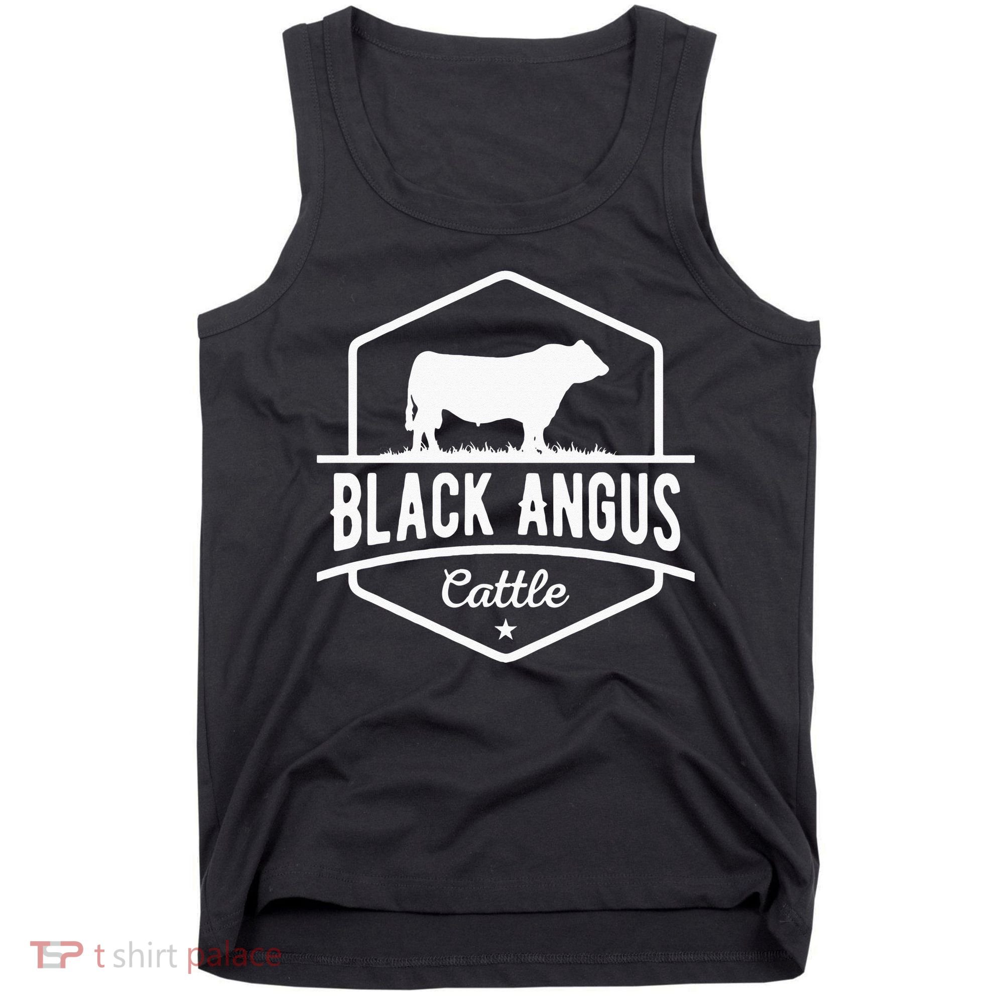 Cow Farmer Black Angus Cattle Tank Top