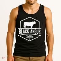 Cow Farmer Black Angus Cattle Tank Top thumb 3