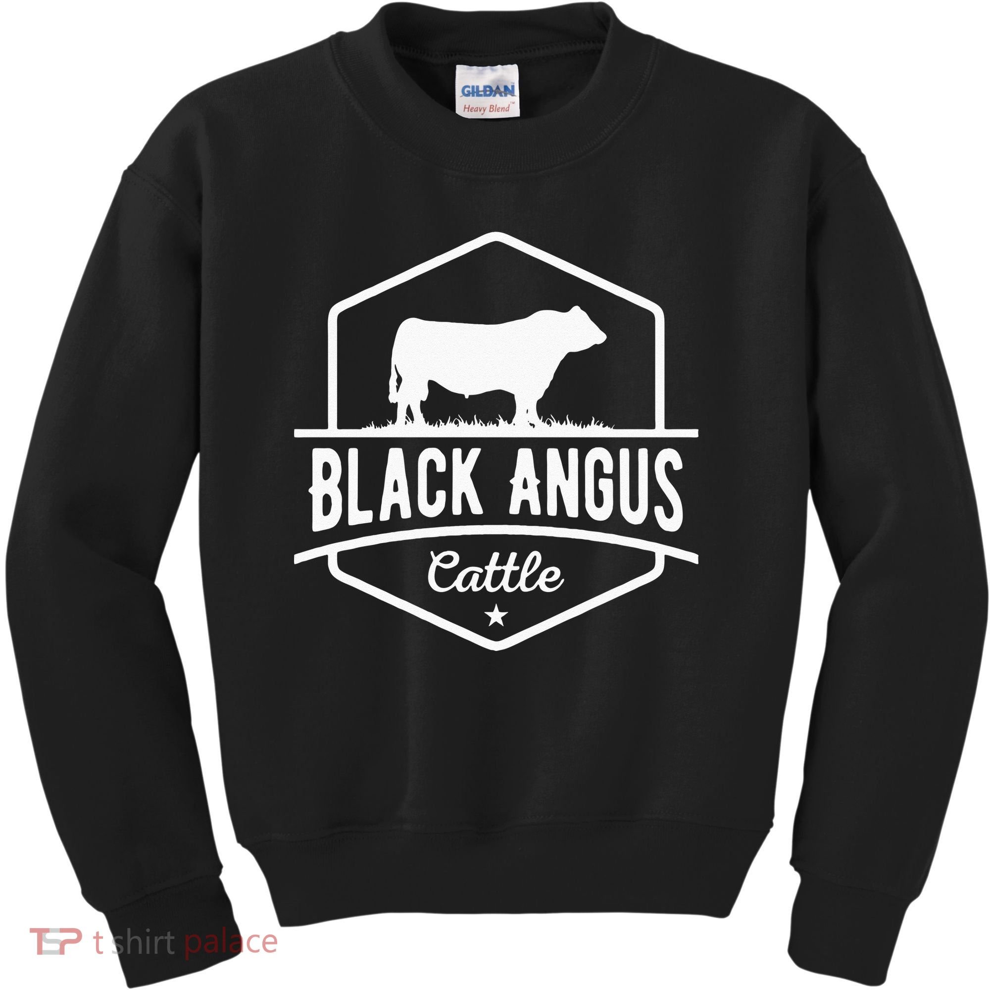 Cow Farmer Black Angus Cattle Kids Sweatshirt