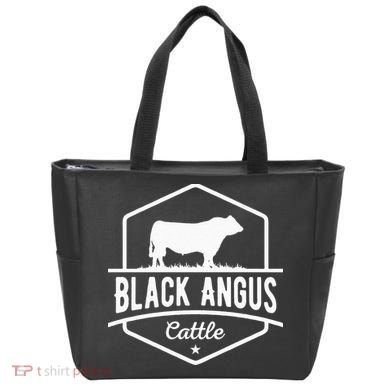 Cow Farmer Black Angus Cattle Tote Bag