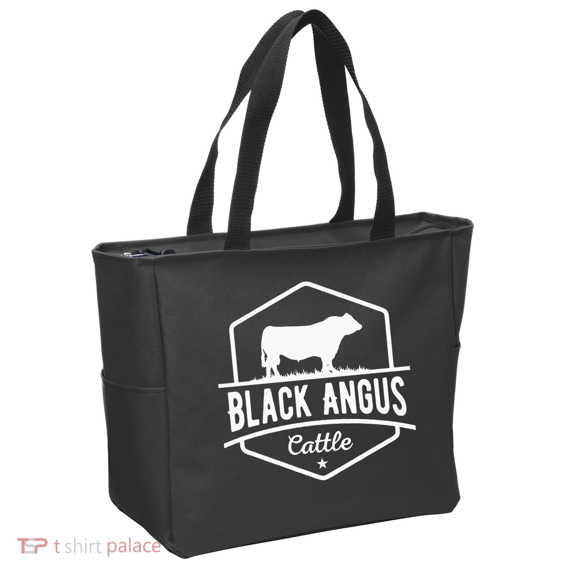 Cow Farmer Black Angus Cattle Tote Bag
