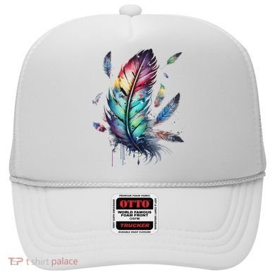 Colorful Feathers Boho Style, Bird, Native Americans, Symbol Hat