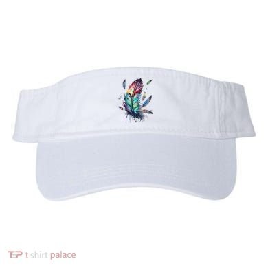 Colorful Feathers Boho Style, Bird, Native Americans, Symbol Visor