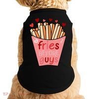 Cute Fries Before Guys Valentine's Day Gift Doggie Tank thumb 0