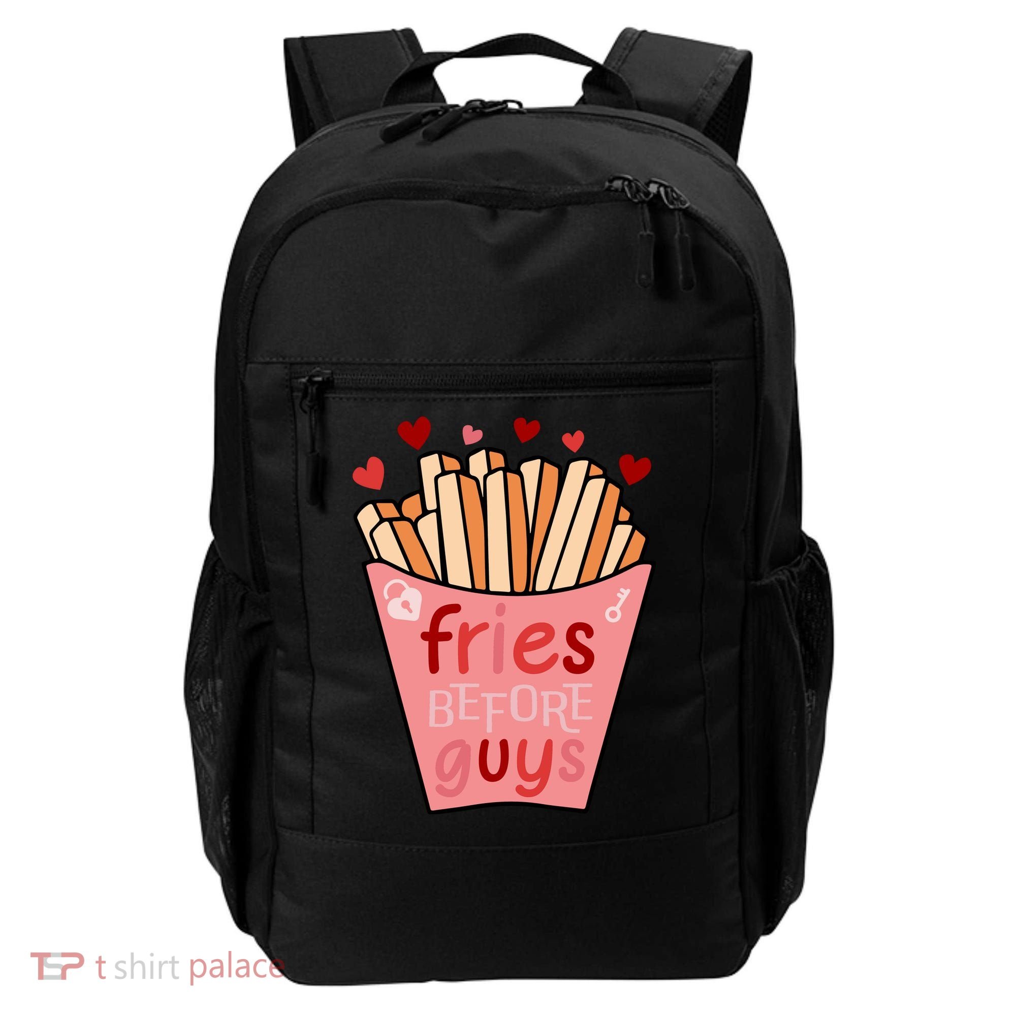 Cute Fries Before Guys Valentine's Day Gift Backpack