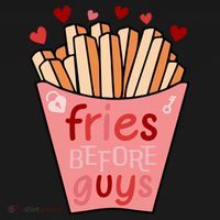 Cute Fries Before Guys Valentine's Day Gift Baby Bodysuit thumb 2
