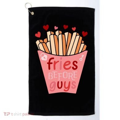 Cute Fries Before Guys Valentine's Day Gift Golf Towel
