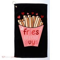 Cute Fries Before Guys Valentine's Day Gift Golf Towel thumb 0