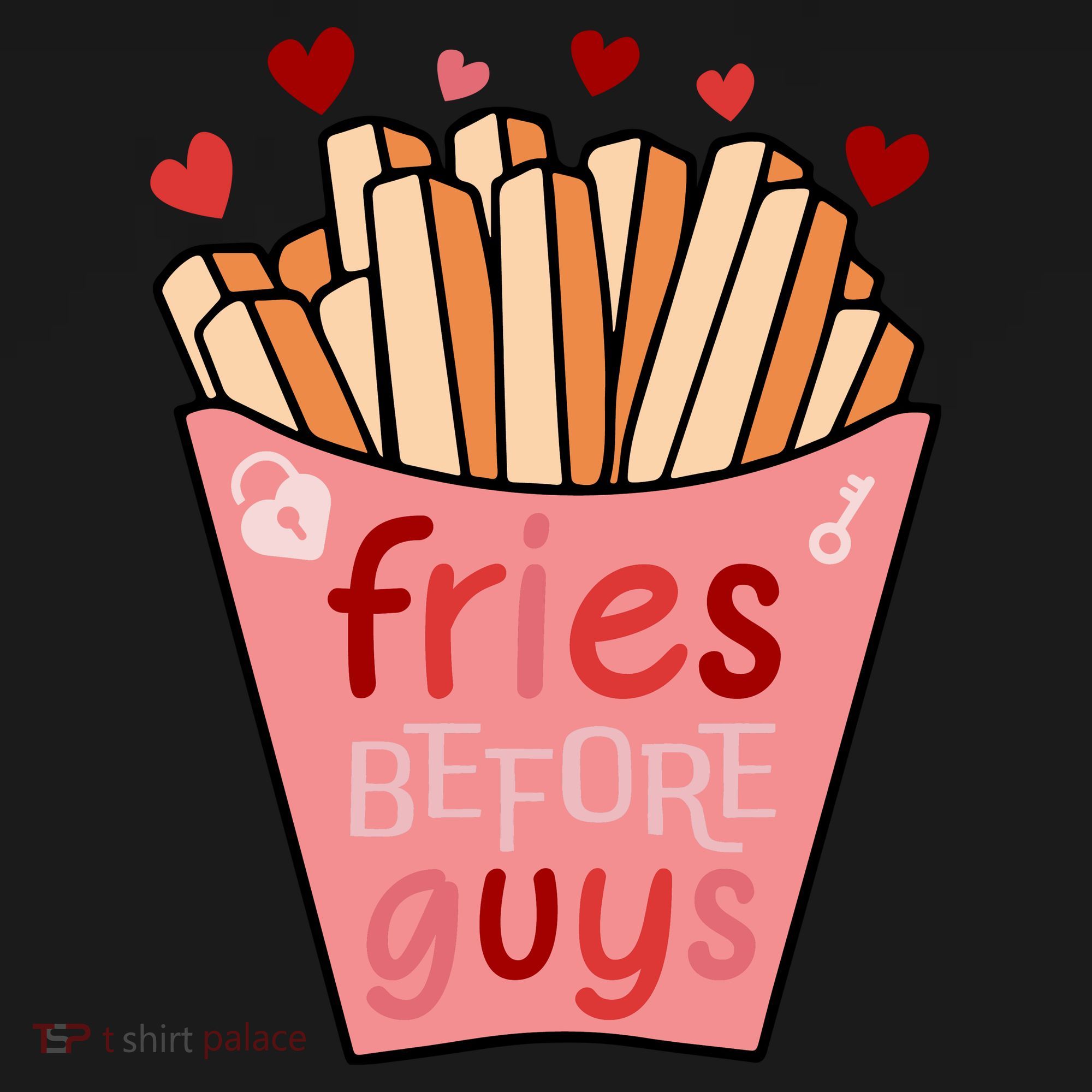 Cute Fries Before Guys Valentine's Day Gift Visor