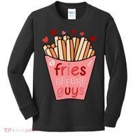 Cute Fries Before Guys Valentine's Day Gift Kids Long Sleeve Shirt thumb 0