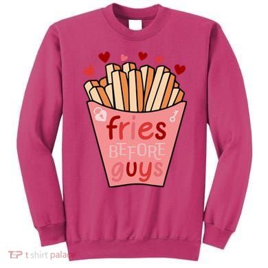 Cute Fries Before Guys Valentine's Day Gift Sweatshirt