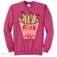 Cute Fries Before Guys Valentine's Day Gift Sweatshirt thumb 0
