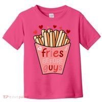 Cute Fries Before Guys Valentine's Day Gift Toddler T-Shirt thumb 0