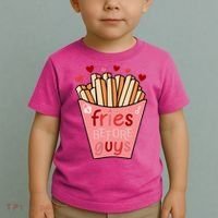 Cute Fries Before Guys Valentine's Day Gift Toddler T-Shirt thumb 2