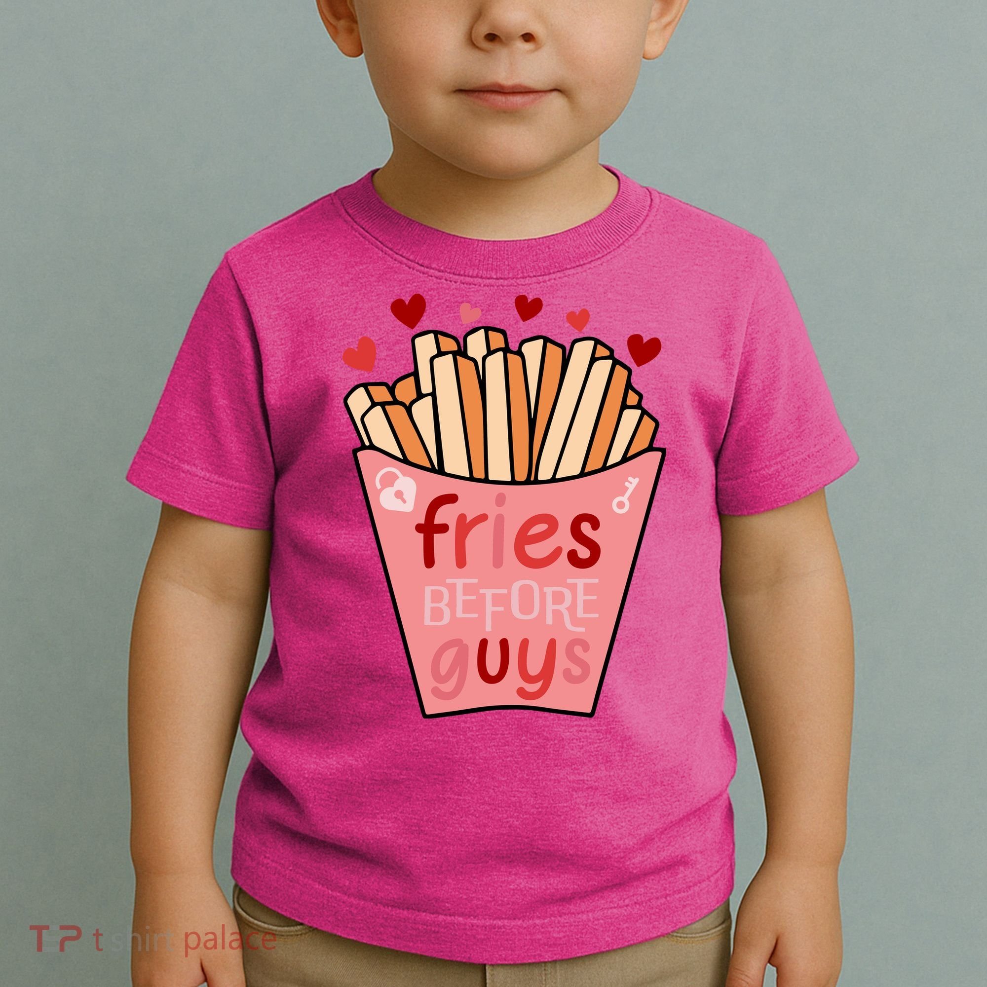 Cute Fries Before Guys Valentine's Day Gift Toddler T-Shirt