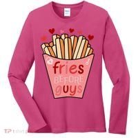 Cute Fries Before Guys Valentine's Day Gift Women's Long Sleeve Shirt thumb 0