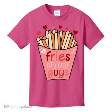 Cute Fries Before Guys Valentine's Day Gift Kids T-Shirt