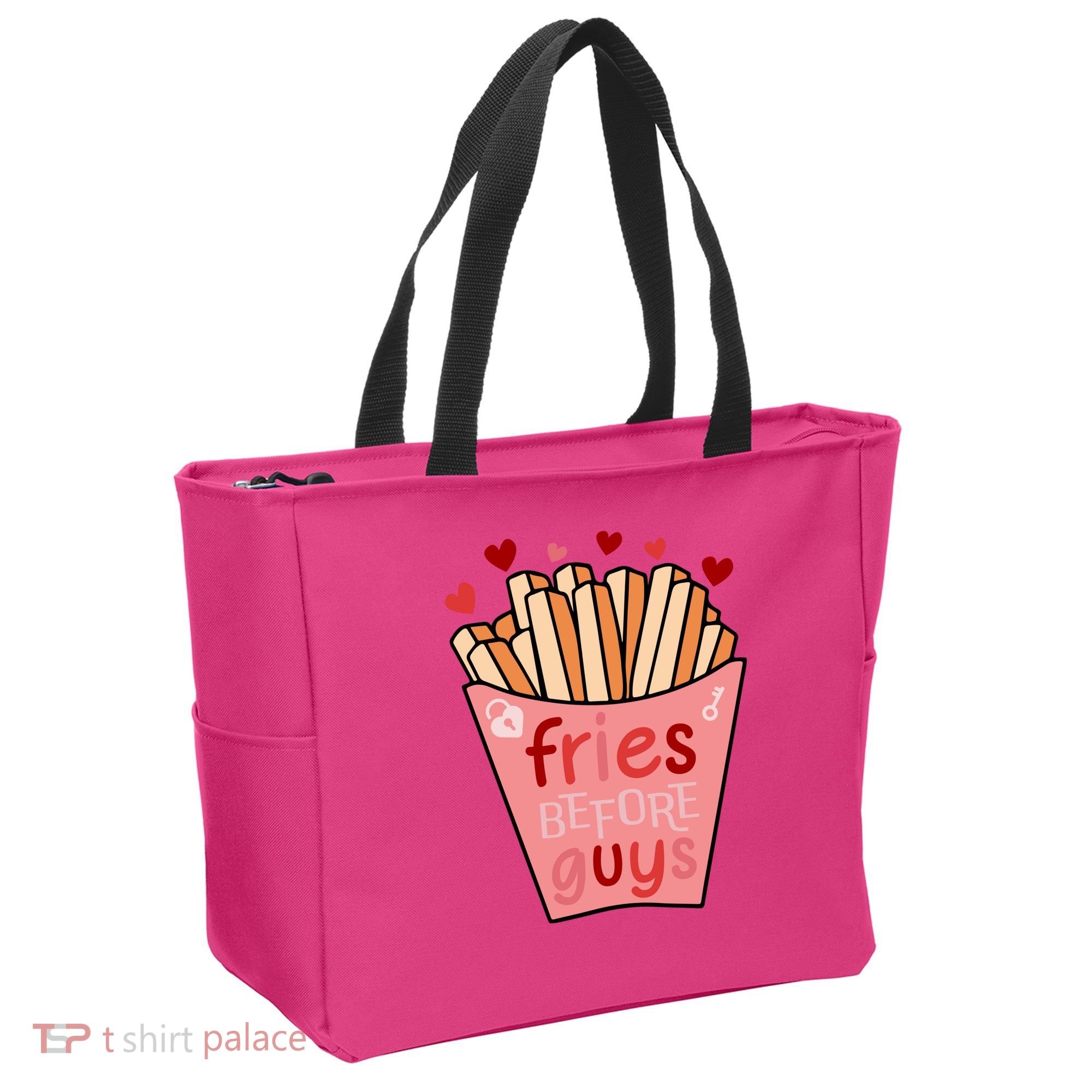 Cute Fries Before Guys Valentine's Day Gift Tote Bag