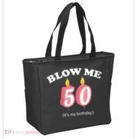 Cute Funny Blow Me It's My 50th Birthday Tote Bag thumb 2
