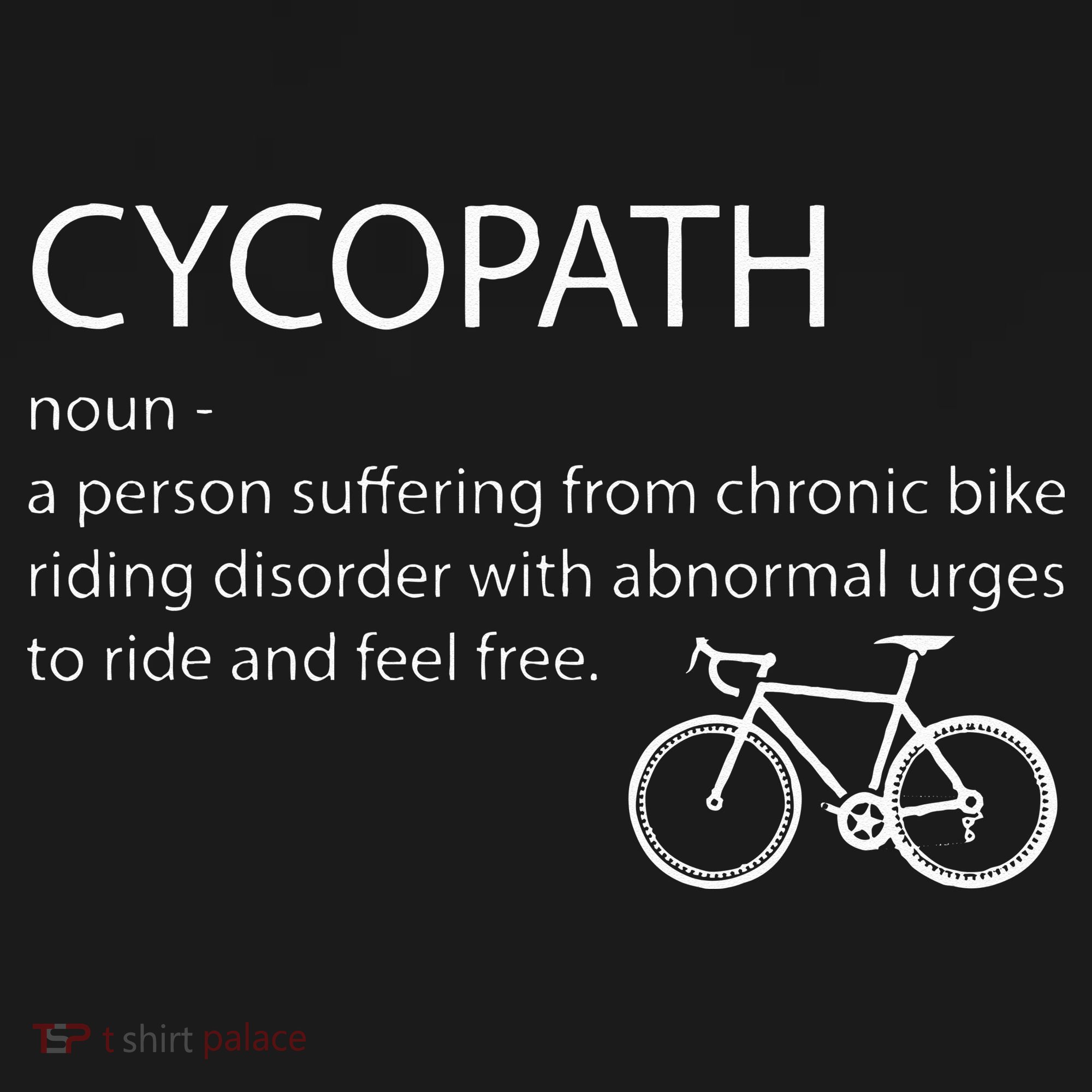 Cycopath Funny Bike Cycle Cyclist Pun Quote Humor Coaster