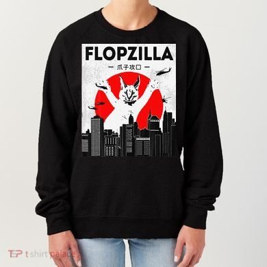 Catzilla Funny Big Floppa Meme Flopzilla Caracal Cat Lover Women's Sweatshirt