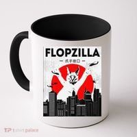 Catzilla Funny Big Floppa Meme Flopzilla Caracal Cat Lover Coffee Mug thumb 0