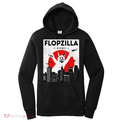 Catzilla Funny Big Floppa Meme Flopzilla Caracal Cat Lover Women's Hoodie