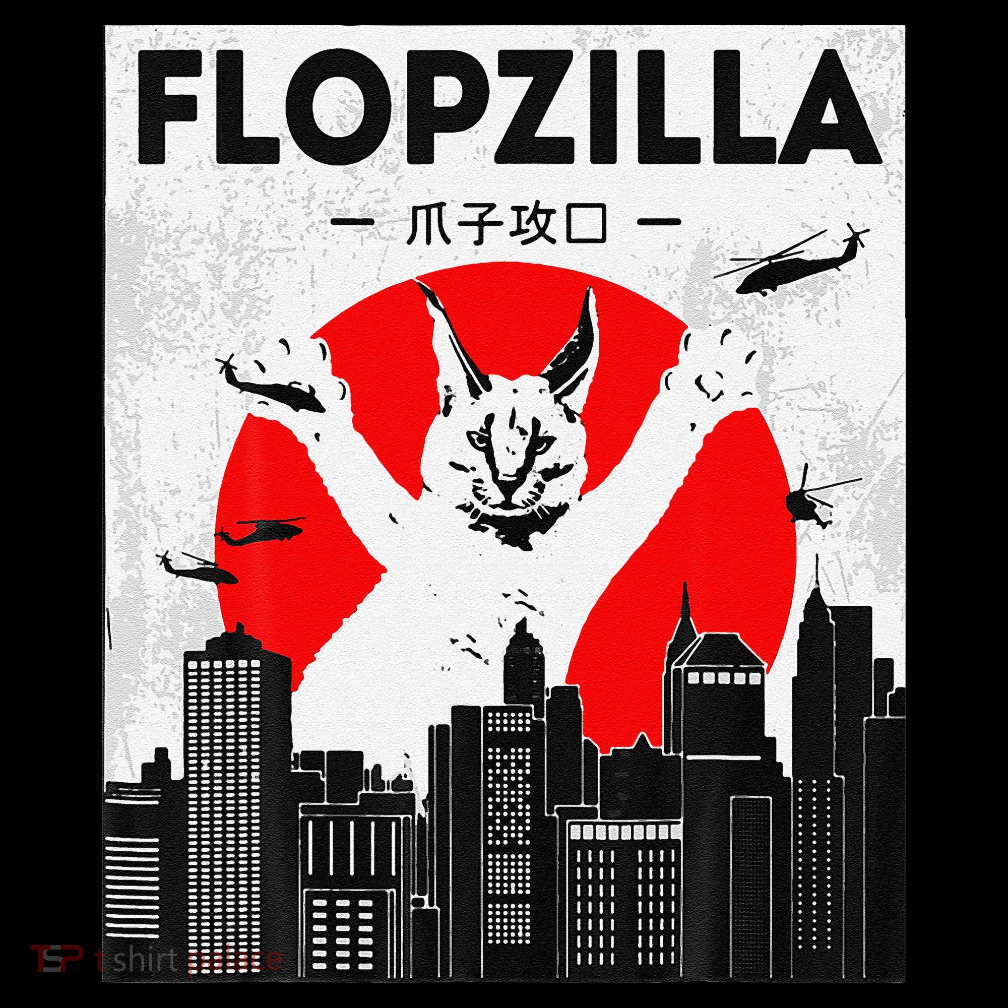 Catzilla Funny Big Floppa Meme Flopzilla Caracal Cat Lover Women's Hoodie