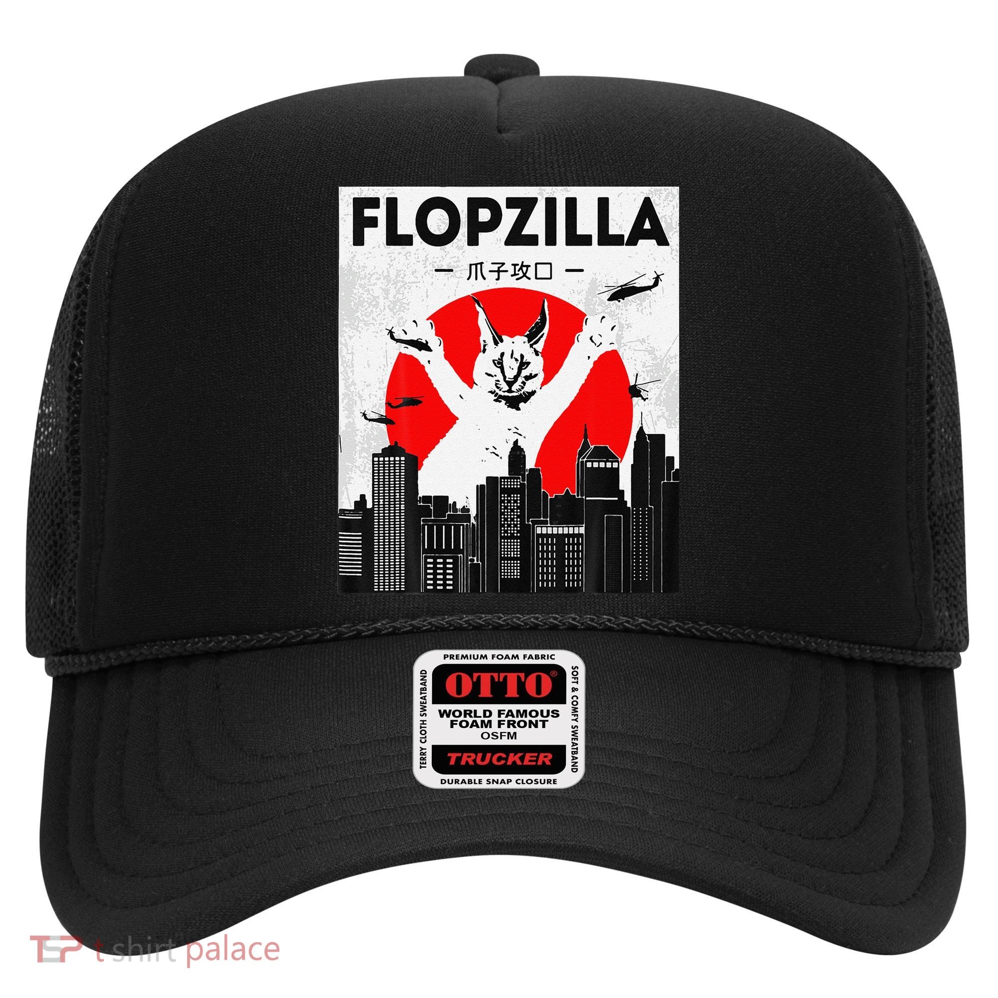 Catzilla Funny Big Floppa Meme Flopzilla Caracal Cat Lover Hat