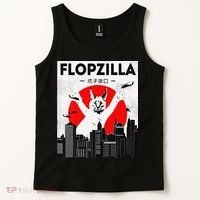 Catzilla Funny Big Floppa Meme Flopzilla Caracal Cat Lover Tank Top thumb 2