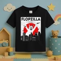 Catzilla Funny Big Floppa Meme Flopzilla Caracal Cat Lover Toddler T-Shirt thumb 3