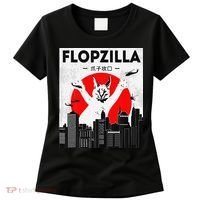 Catzilla Funny Big Floppa Meme Flopzilla Caracal Cat Lover Women's T-Shirt thumb 0