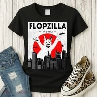 Catzilla Funny Big Floppa Meme Flopzilla Caracal Cat Lover Women's T-Shirt thumb 3