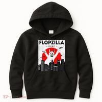 Catzilla Funny Big Floppa Meme Flopzilla Caracal Cat Lover Kids Hoodie thumb 0