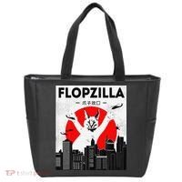 Catzilla Funny Big Floppa Meme Flopzilla Caracal Cat Lover Tote Bag thumb 0