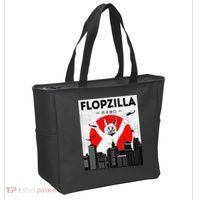 Catzilla Funny Big Floppa Meme Flopzilla Caracal Cat Lover Tote Bag thumb 2