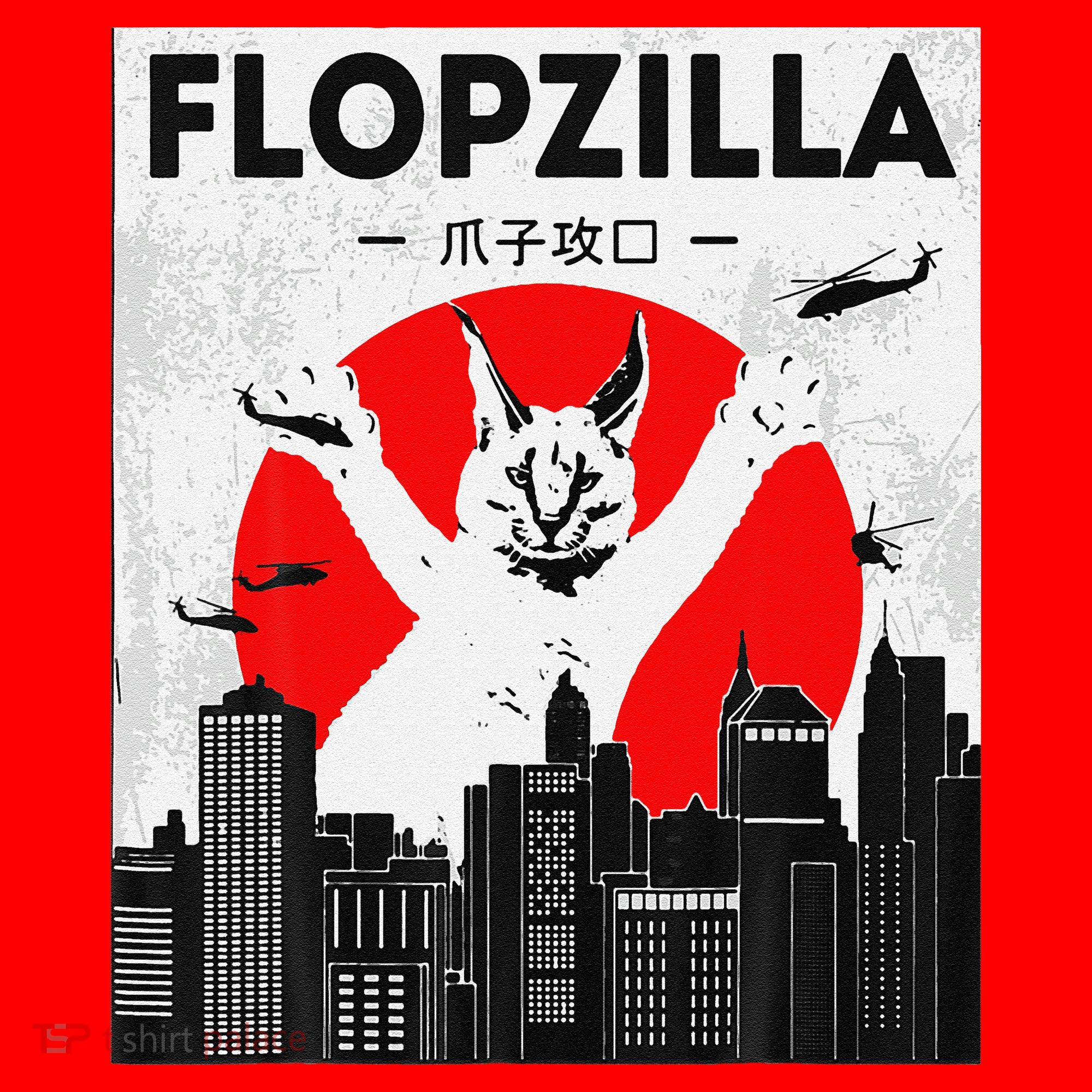 Catzilla Funny Big Floppa Meme Flopzilla Caracal Cat Lover Santa Hat