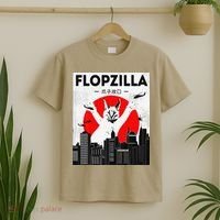 Catzilla Funny Big Floppa Meme Flopzilla Caracal Cat Lover T-Shirt thumb 2