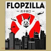 Catzilla Funny Big Floppa Meme Flopzilla Caracal Cat Lover T-Shirt thumb 7