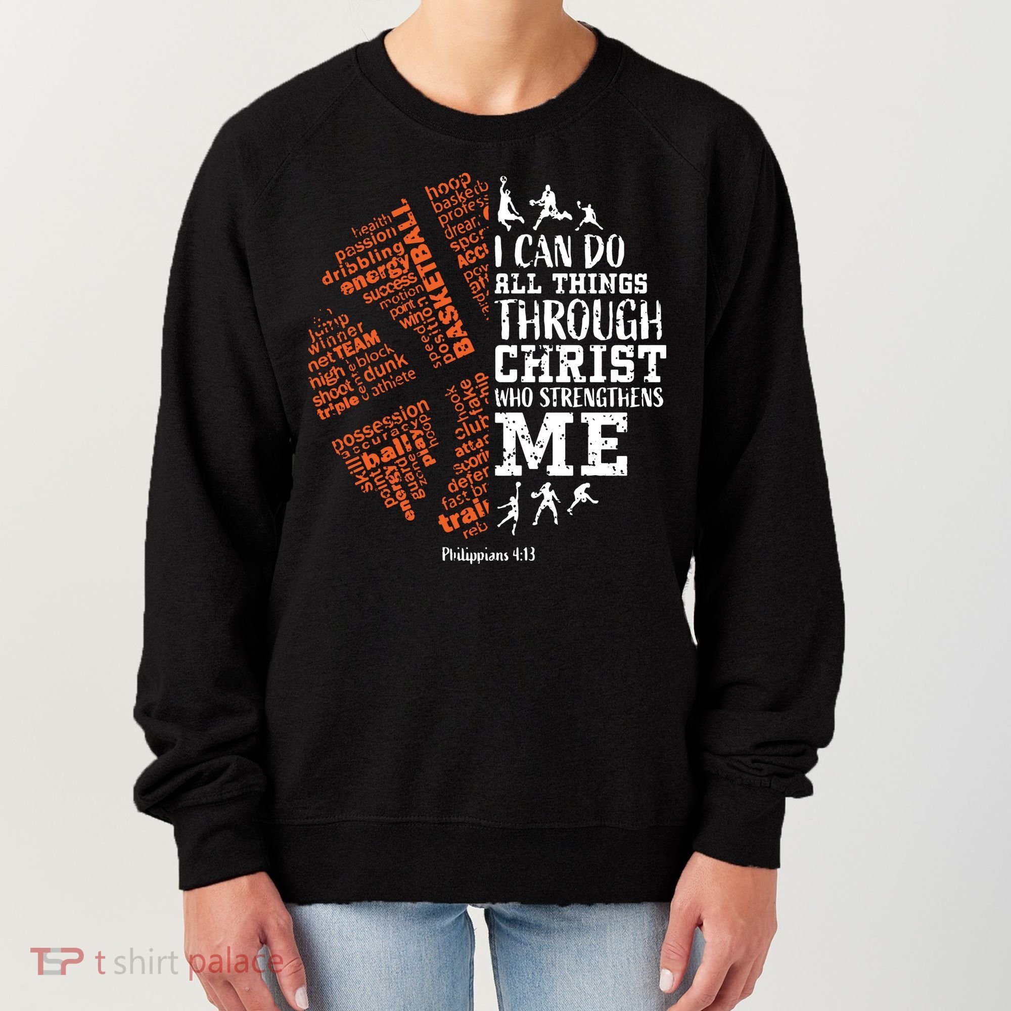 Christian Funny Basketball Bible Verses Gifts Pullover Women's Sweatshirt