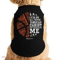 Christian Funny Basketball Bible Verses Gifts Pullover Doggie Tank thumb 0