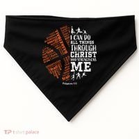 Christian Funny Basketball Bible Verses Gifts Pullover USA-Made Doggie Bandana thumb 0
