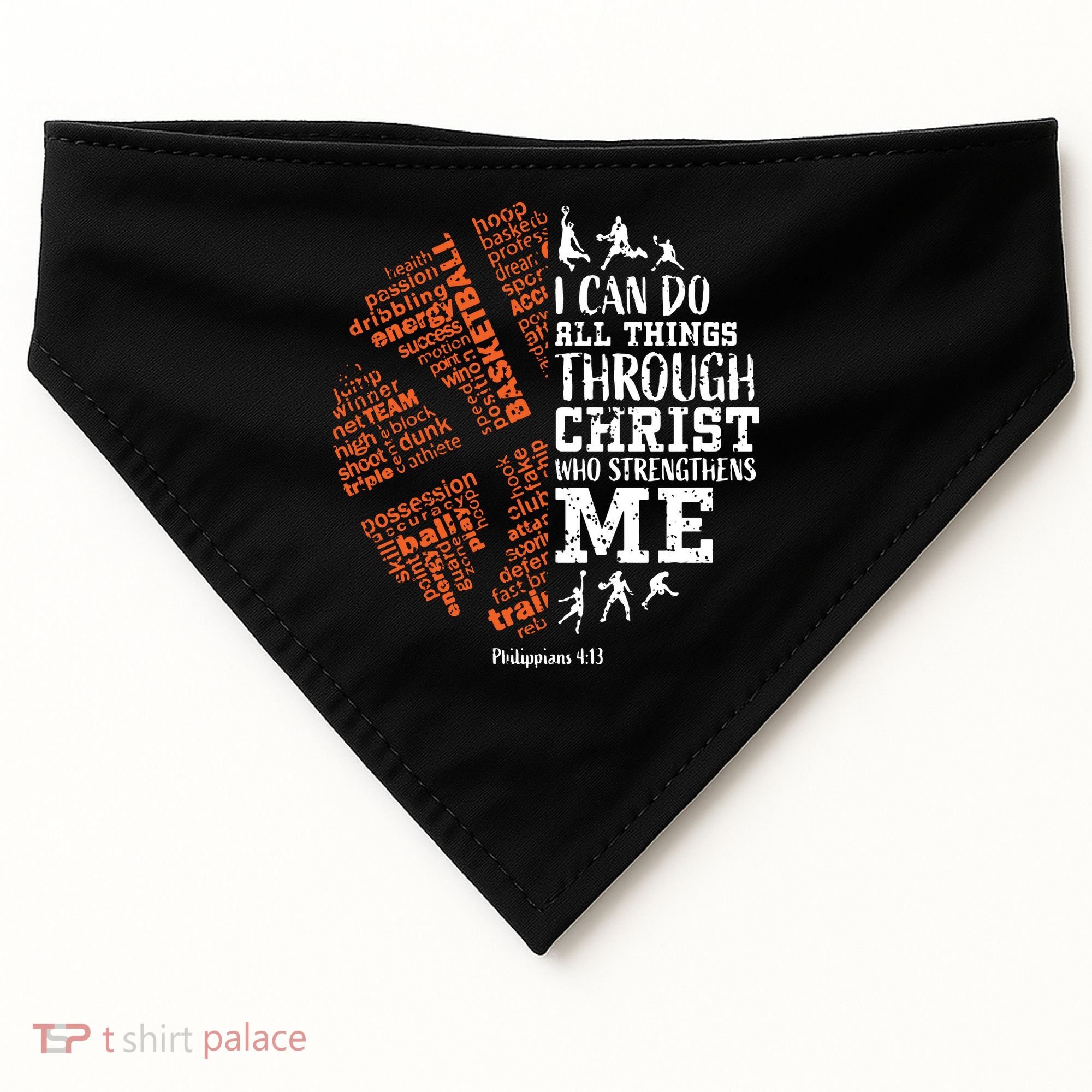 Christian Funny Basketball Bible Verses Gifts Pullover USA-Made Doggie Bandana